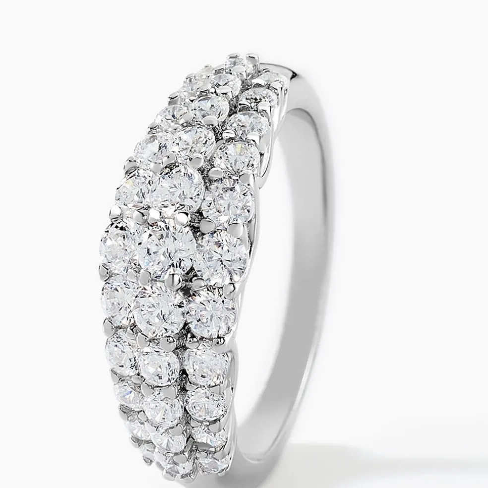 Bague Faustine Argent Blanc Oxyde De Zirconium