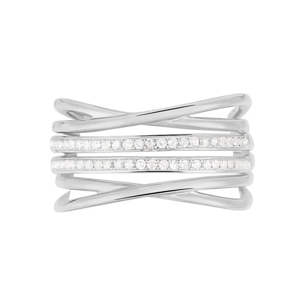 Bague Giseleae Or Blanc Diamant
