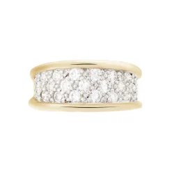 Bague Guerline Plaqué Or Jaune Oxyde De Zirconium