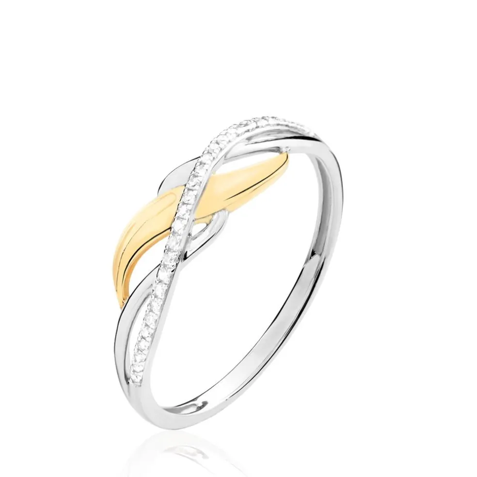 Bague Helene Or Bicolore Diamant