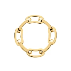 Bague Hera Acier Dore Yonna Forcat Large