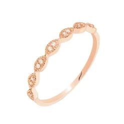 Bague Hestia Or Rose Oxyde De Zirconium