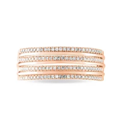 Bague Ines Or Rose Diamant