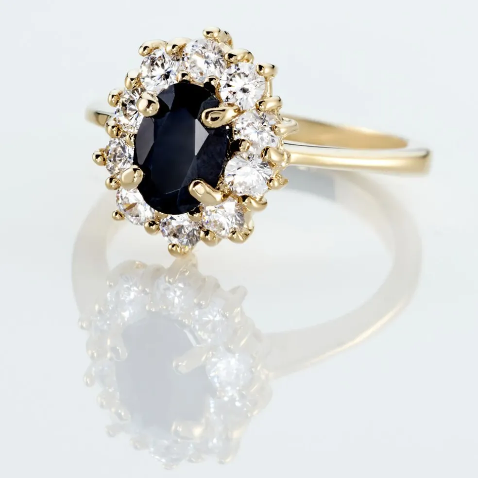 Bague Insaf Plaqué Or Jaune Oxyde De Zirconium