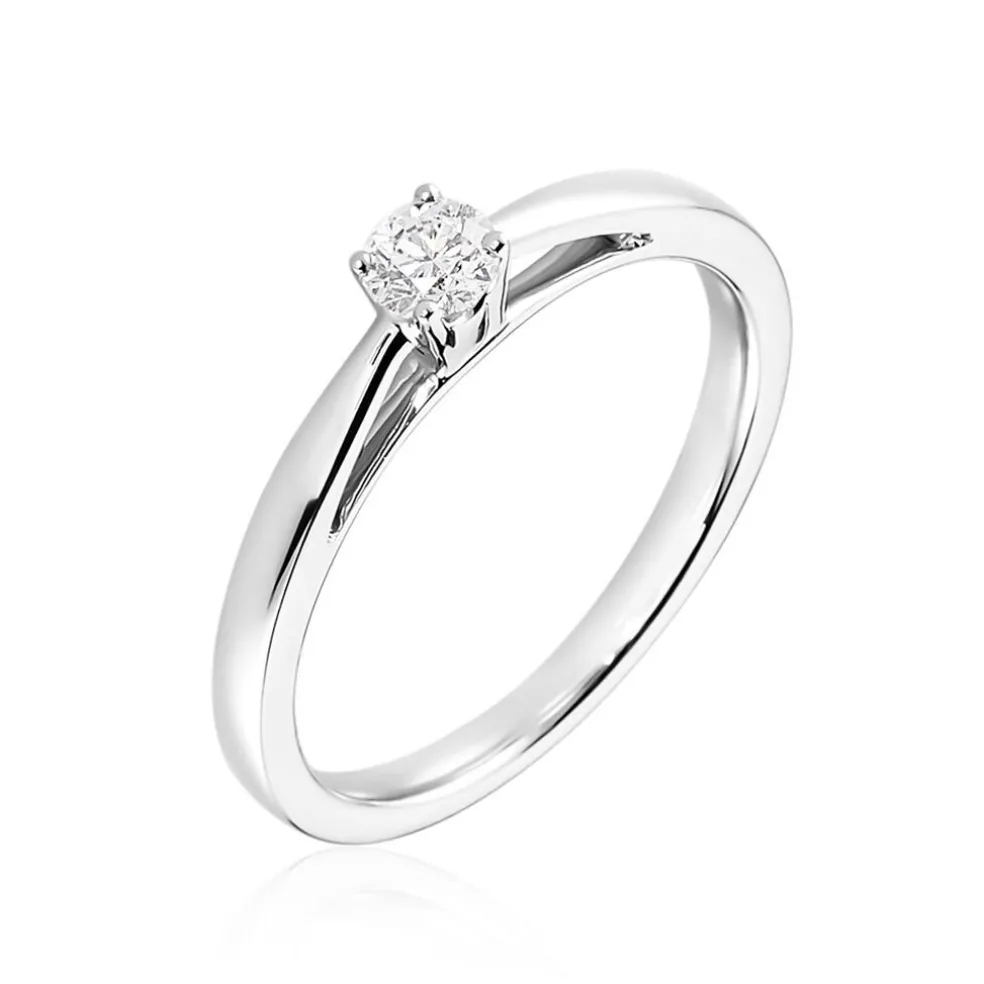 Bague Iris Platine Blanc Diamant