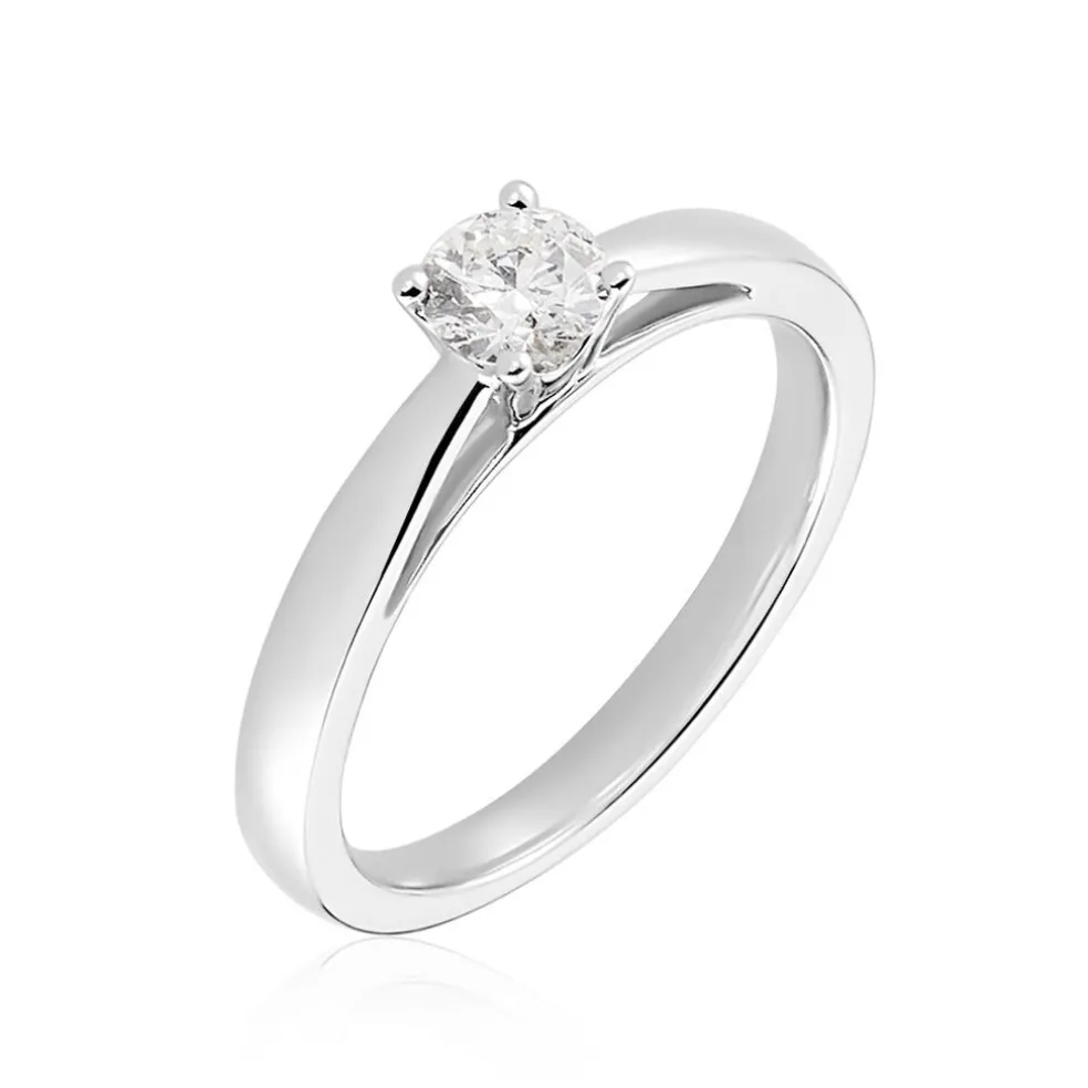 Bague Iris Platine Blanc Diamant