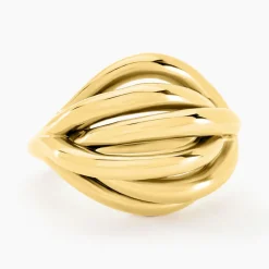 Bague Jackie Acier Jaune