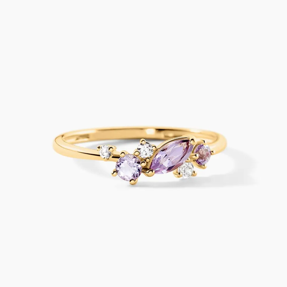 Bague Jardin Secret Or Jaune Améthyste