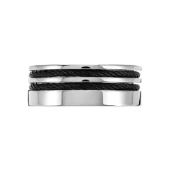 Bague Jourdan Acier Gris