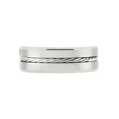Bague Jourdan Iron Tungstene Blanc