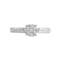 Bague Julia Platine Blanc Diamant