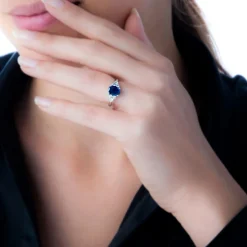 Bague Lea Or Jaune Rubis Et Diamant