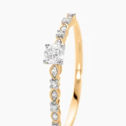 Bague Les Inseparables Or Jaune Diamant