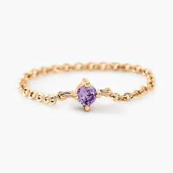 Bague Lilou Plaqué Or Doré Oxyde De Zirconium