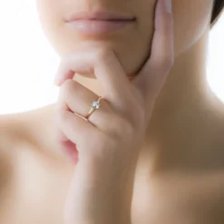 Bague Lily Or Jaune Emeraude