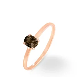 Bague Lily Or Rose Emeraude