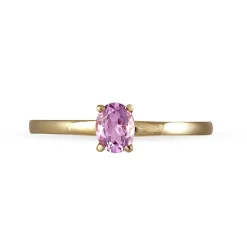 Bague Lily Or Rose Emeraude