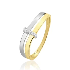 Bague Lisella Or Bicolore Diamant