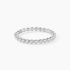 Bague Louisette Argent Blanc