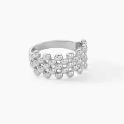 Bague Louisette Argent Blanc