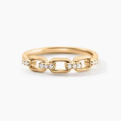 Bague Lueur Plaqué Or Jaune Oxyde De Zirconium