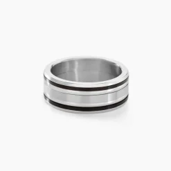 Bague Margalith Acier Blanc