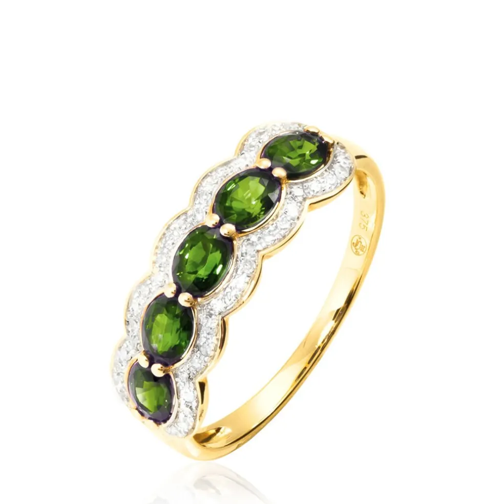 Bague Margaux Or Jaune Péridot Et Diamant