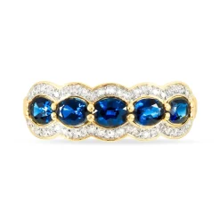 Bague Margaux Or Jaune Topaze Et Diamant