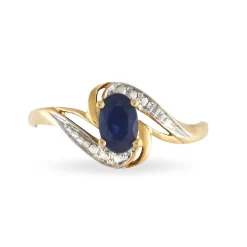 Bague Maria-serena Or Jaune Saphir