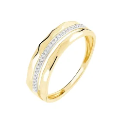 Bague Mauna Or Jaune Oxyde De Zirconium