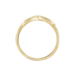 Bague Merane Plaqué Or Jaune Oxyde De Zirconium
