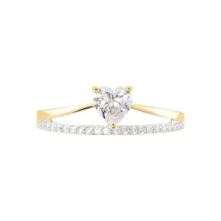 Bague Mohira Or Jaune Oxyde De Zirconium