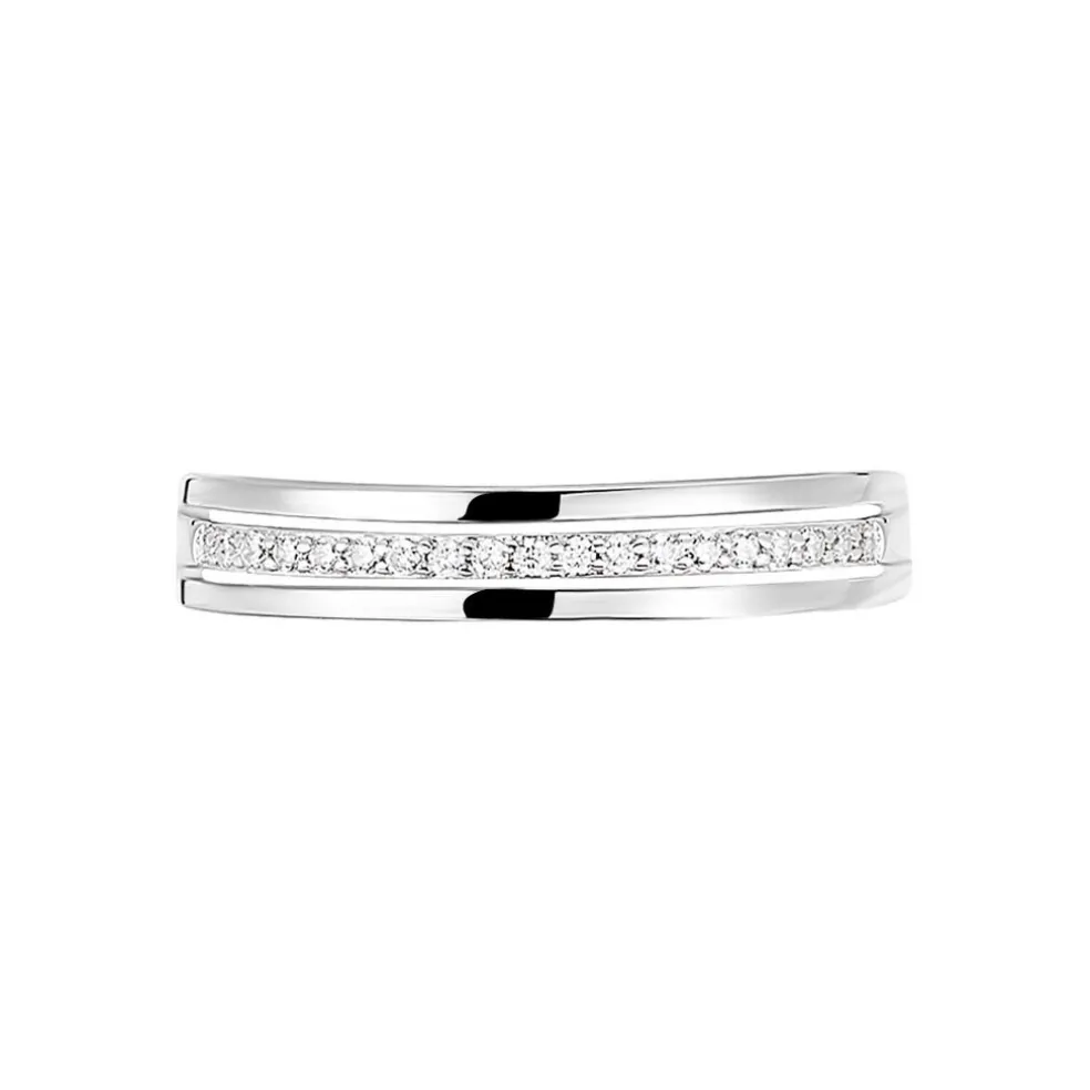 Bague Morrigan Or Blanc Oxyde De Zirconium