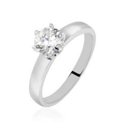 Bague Natalia Ld Platine Blanc Diamant Synthétique