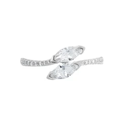 Bague Nevarte Argent Blanc Oxyde De Zirconium