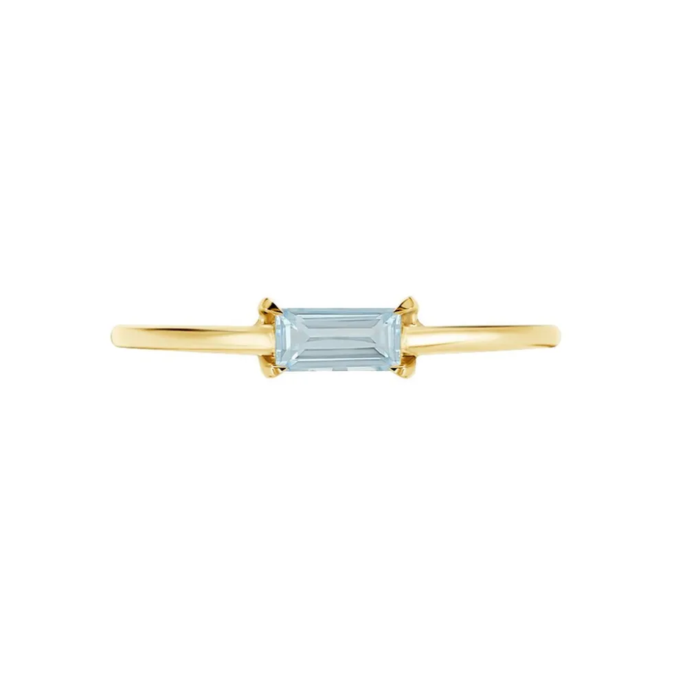 Bague Nottingham Or Jaune Topaze