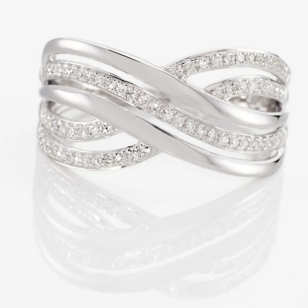 Bague Ocean Or Blanc Diamant
