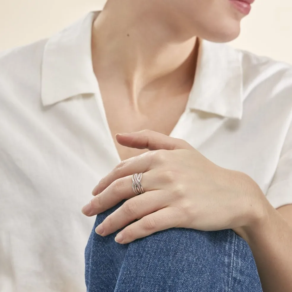 Bague Ocean Or Blanc Diamant