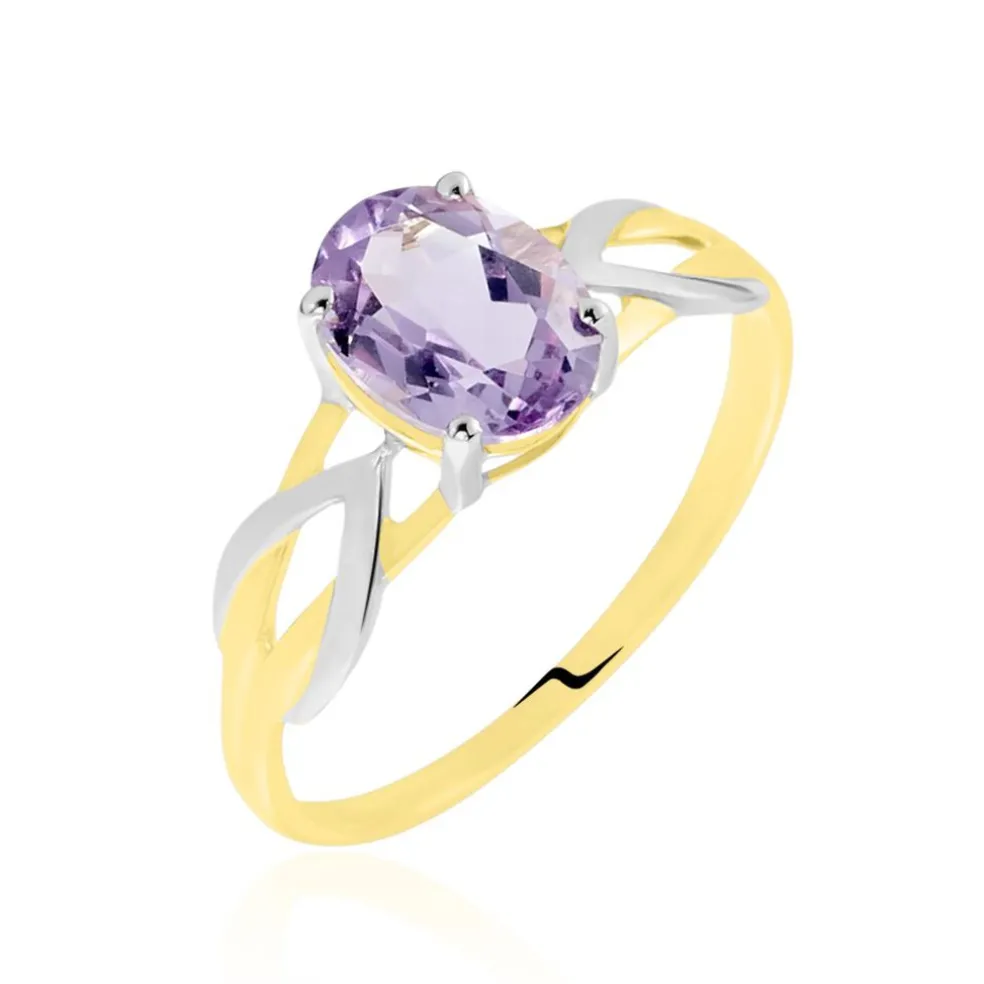Bague Or Bicolore Bonnie Améthyste