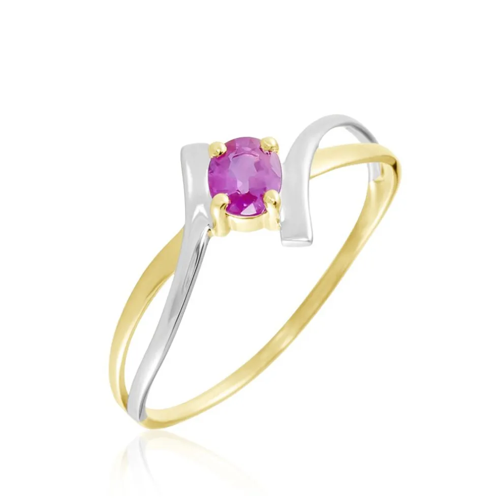 Bague Or Bicolore Rosmunda Rubis