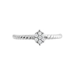Bague Or Blanc Addie Diamants