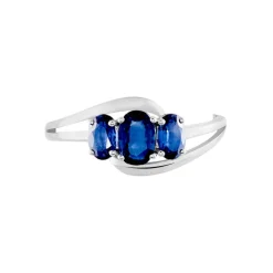 Bague Or Blanc Jaire Saphir