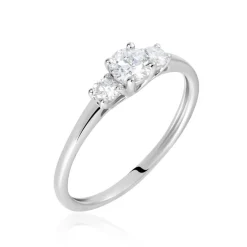Bague Or Blanc Neely Diamants Synthétiques