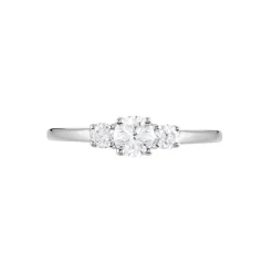 Bague Or Blanc Neely Diamants Synthétiques