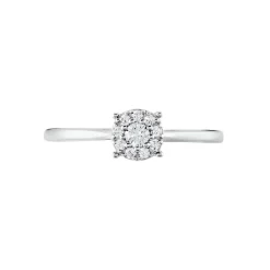 Bague Or Blanc Nori Oxyde De Zirconium