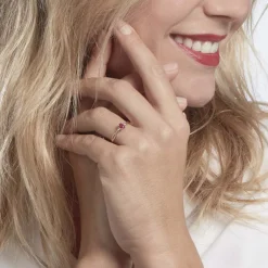 Bague Or Jaune Cassie Rubis Et Diamant