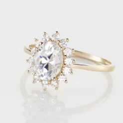 Bague Or Jaune Emilius  Oxyde De Zirconium