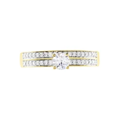 Bague Or Jaune Judita Oxyde De Zirconium