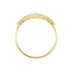 Bague Or Jaune Sunday Oxyde De Zirconium