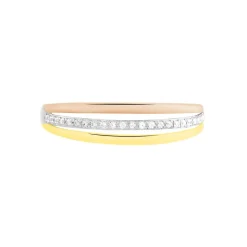 Bague Or Tricolore Vanadis Diamants